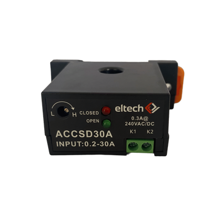 AC Current Switch 0.2-30A Adjustable DIN Clip Eltech