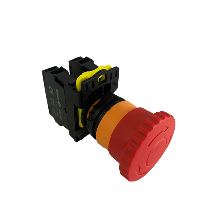 Emergency Stop Button 40mm Mushroom Twist 1NO+1NC Metal Eltech