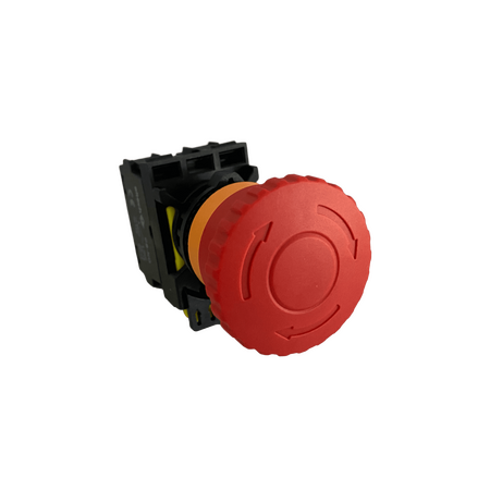 Emergency Stop Button 40mm Mushroom Twist 1NO+1NC Metal Eltech