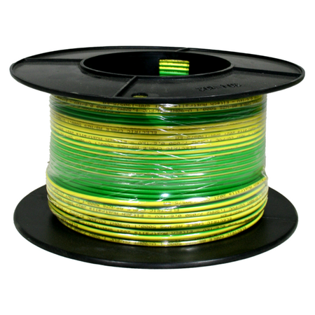 Flexible Cable 1.0mm 1C Class 6 V90HT 0.6/1kV Earth Per Metre Eltech