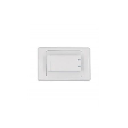 Power Point 2 Gang 10A 250V Extra Switch Cougar White Trader