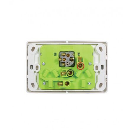 Power Point 2 Gang 10A 250V Extra Switch Cougar White Trader