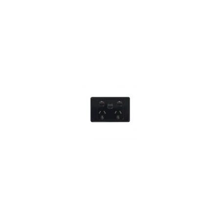 Power Point 2 Gang 10A 250V Extra Switch Cougar White Trader
