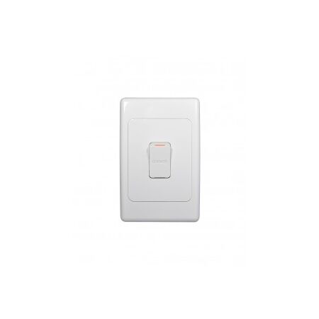 Switch Horizontal 4 Gang 10AX 16A 250V Cougar Black Trader
