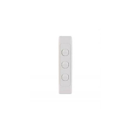 Switch Horizontal 4 Gang 10AX 16A 250V Cougar Black Trader