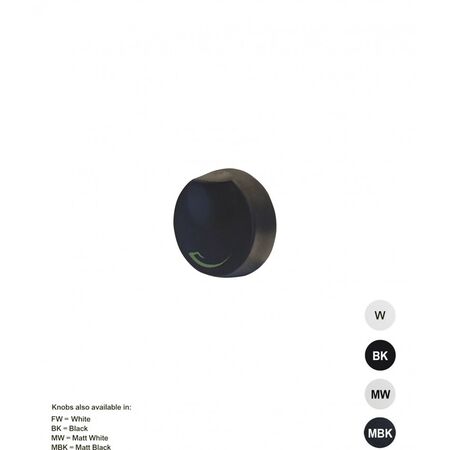 Dimmer Knob to Suit DIMR Dimpala Matt Black Trader
