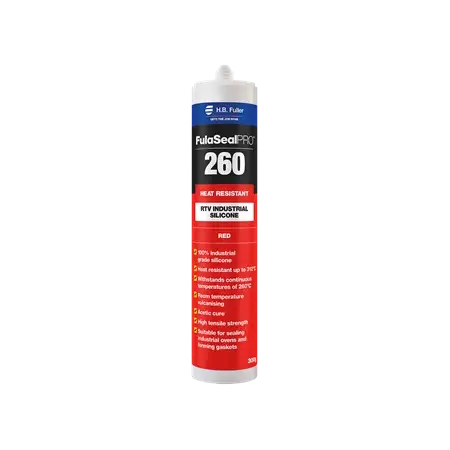 260 High Temp Silicone Sealant 300g Red H.B. Fuller