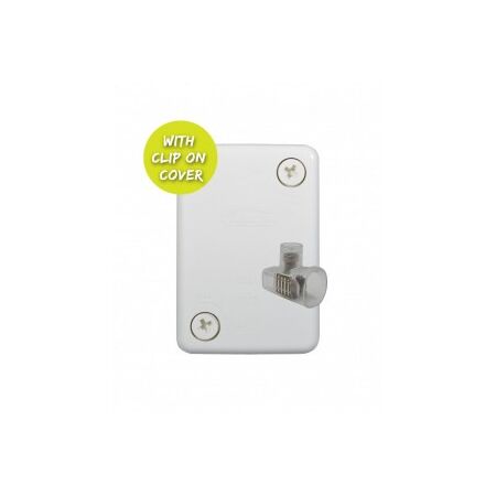 Junction Box Small 4 Loose Terminals Hyena White Trader