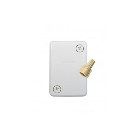 Junction Box Small 4 Loose Terminals Hyena White Trader