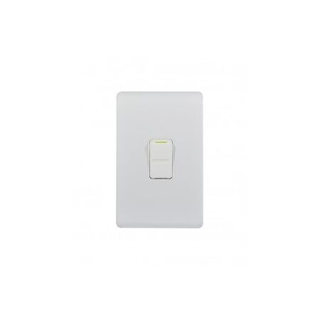 Switch Architrave 2 Gang 16AX 20A 250V Leopard Black Trader