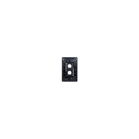 Switch Vertical 2 Gang Grid & Cover Leopard Black Trader