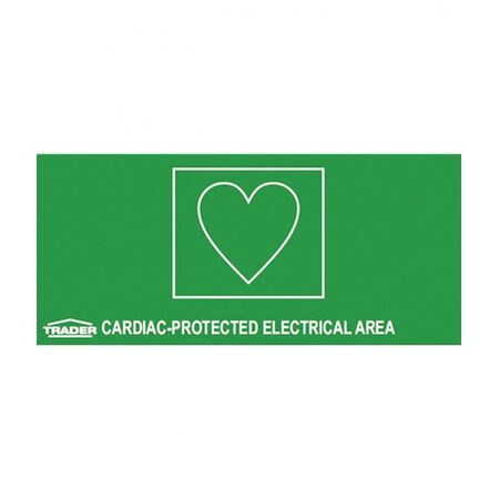 Cardiac Protected Area Sign Trader