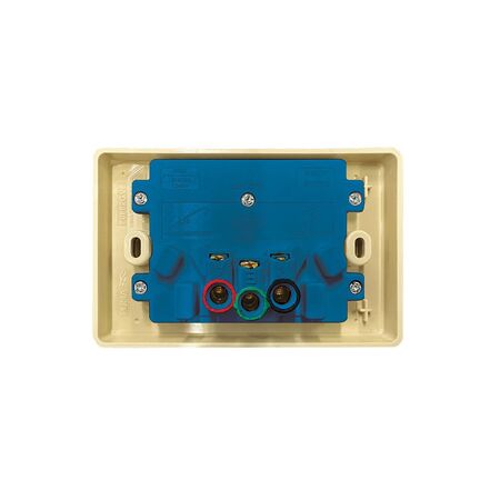 Power Point 2 Gang 10A Chem Resistant Puma Beige Trader
