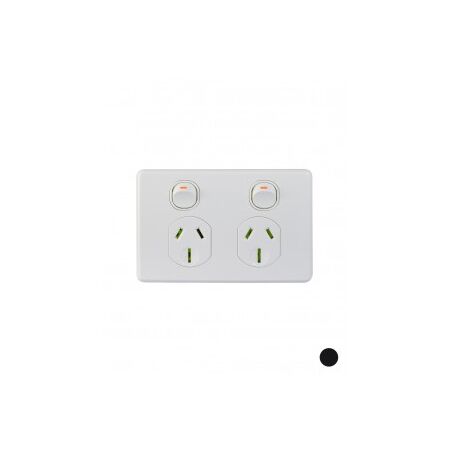 Power Point 2 Gang 10A Extra Switch Less Mech Puma Trader