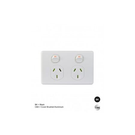Power Point 1 Gang 10A 250V Extra Switch Puma Black Trader