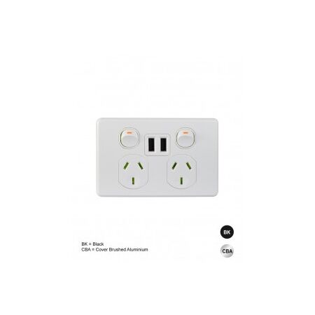 Power Point 1 Gang 10A 250V Extra Switch Puma Black Trader