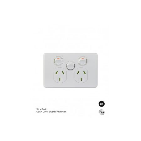 Power Point 1 Gang 10A 250V Extra Switch Puma Black Trader
