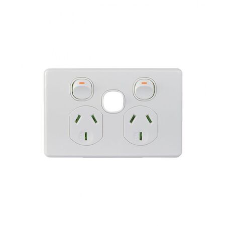 Power Point 2 Gang 10A Extra Switch Less Mech Puma Trader