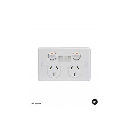 Power Point 2 Gang USB A+C Vandal Proof Puma Black Trader