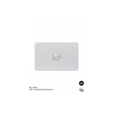 Switch Vertical 2 Gang 10AX 250V IP66 Puma White Trader