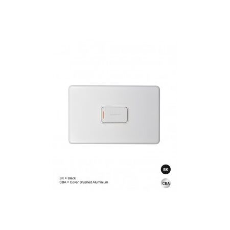 Switch Vertical 2 Gang 10AX 250V IP66 Puma White Trader