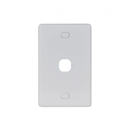 Switch Plate 1 Gang Vandal Proof Puma White Trader