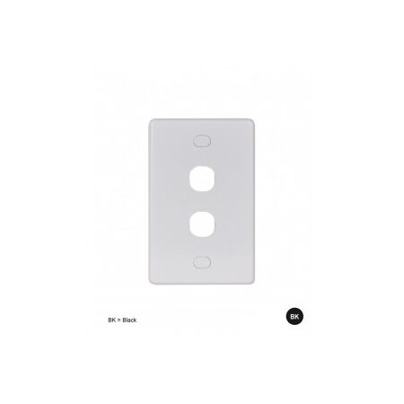 Switch Plate 3 Gang Vandal Proof Puma White Trader