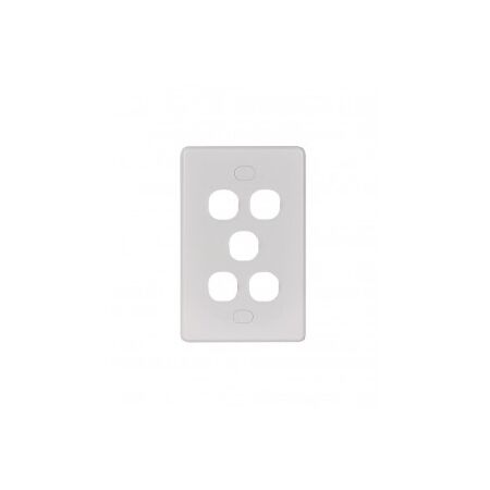 Switch Plate 1 Gang Vandal Proof Puma White Trader