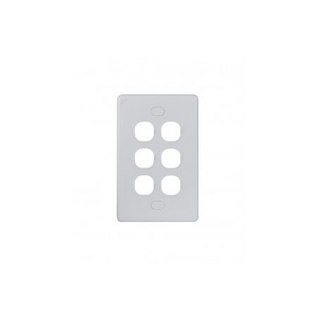 Switch Plate 3 Gang Vandal Proof Puma White Trader