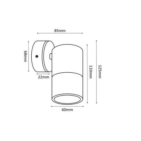 LED MAGNETIC TRACK LT BK 12W 4K