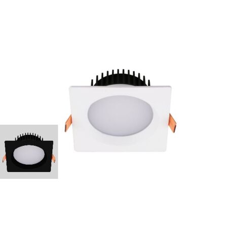 SQUARE RECESSED DOWNLIGHT 10W BK