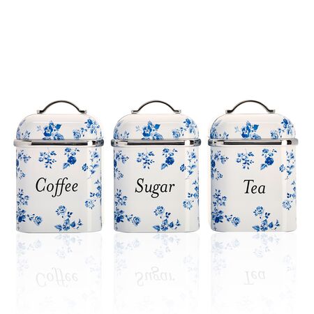 3 Piece Canister Set China Rose Laura Ashley