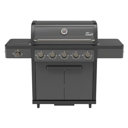 Pro 5B BBQ With Side Burner LP Black Matte Coleman