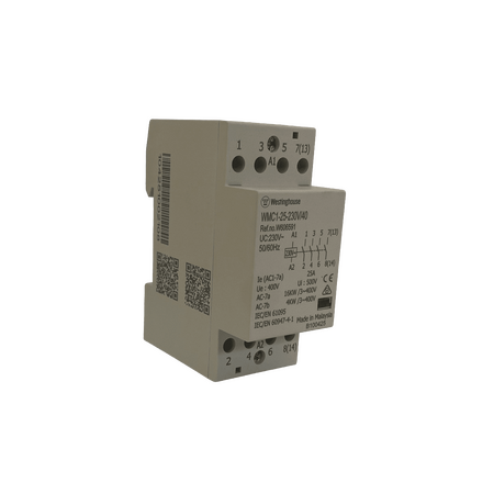 Modular Contactor 36mm 25A 230VAC 4NO Eltech