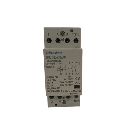 Modular Contactor 36mm 25A 230VAC 4NO Eltech