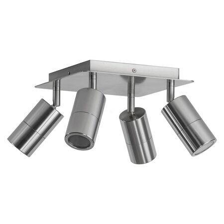 4 LIGHTS ON THE SQUARE PLATE TITANIUM