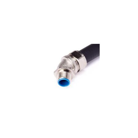 Liquid Tight Conduit Fitting 45 Deg Fixed M63 NP Brass Cabac