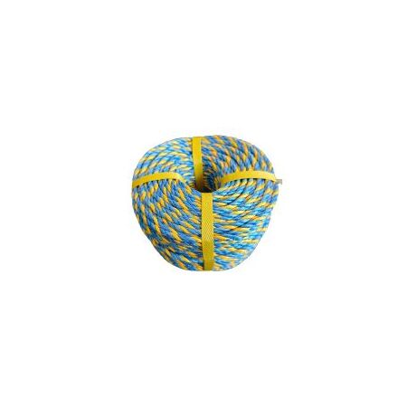 Polypropylene Rope 6mm 700kg Blue Yellow 400m Coil MSS Power