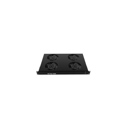 Rack Fan Unit 1RU with 4 Fans Redback