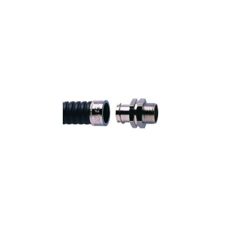 Straight Swivel Conduit Fitting M12 12mm Type SP Brass Adaptaflex