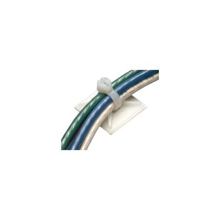 Cable Tie Mount 19mm Self Adhesive Natural Pack of 1000 Ty-Rap