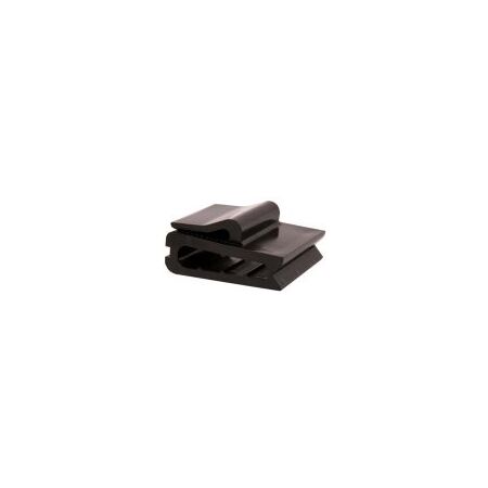 Acetal Edge Clip 4 Cable U Style Black Pack of 50 Ty-Rap