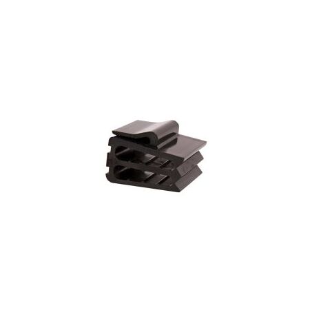 Acetal Edge Clip 8 Cable W Style Black Pack of 50 Ty-Rap