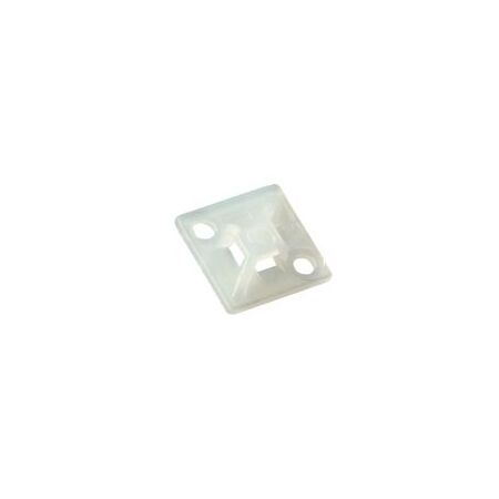 Cable Tie Mount 2-Way 29mm Self Adhesive Natural Pack of 100 Ty-Rap