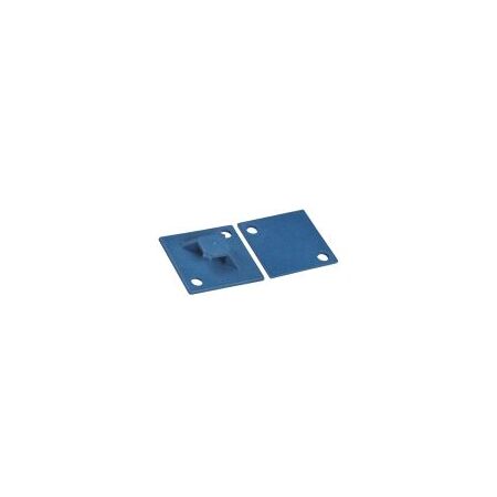 Detectable Nylon 4-Way Mount Base 29x29mm Blue Pack of 100 Ty-Rap