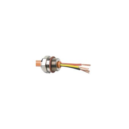 Cable Gland 1/2in 26TPI 1-6mm Nickel Plated Brass Nicote