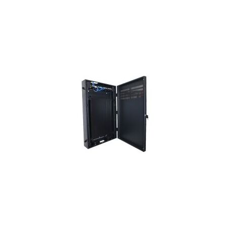 4RU Vertical Wall Mount Cabinet Vented Door 800mm Depth Redback