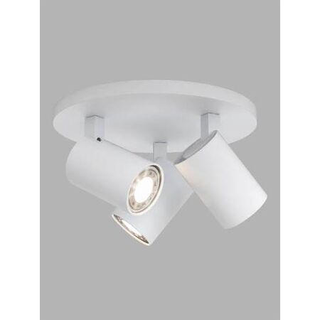 3 LIGHTS ON THE ROUND PLATE WH
