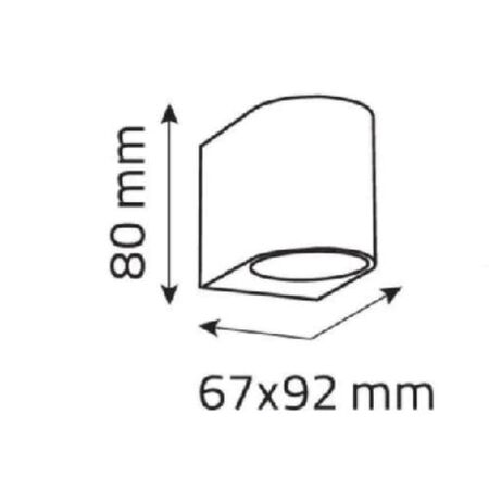 WALL LIGHT ALUMINIUM MATT SIL