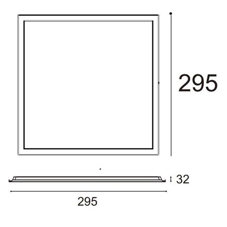 LED PANEL 10W 300X300 TC